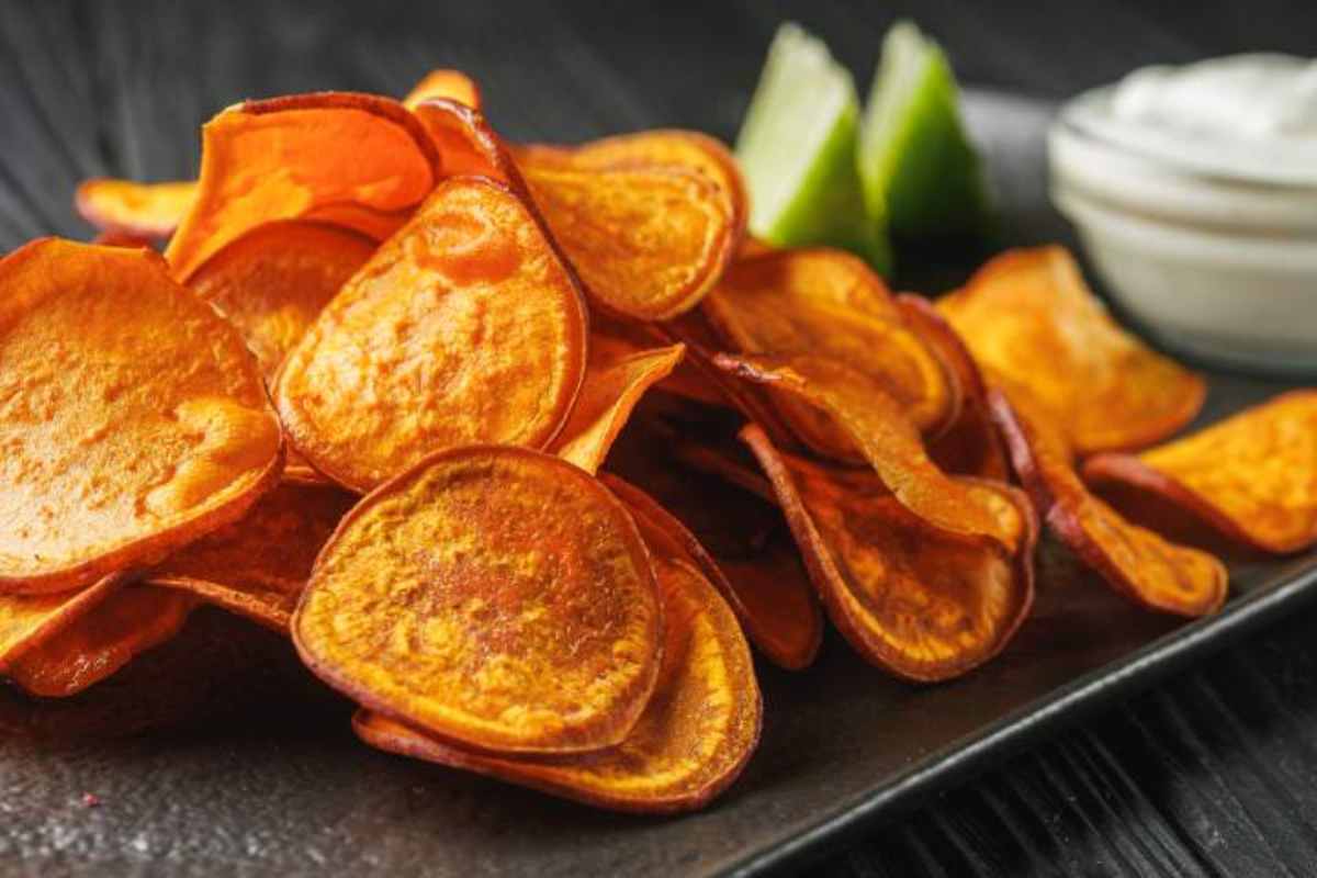 Chips di carote ricetta