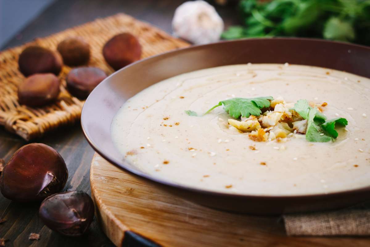 Zuppa di ceci e castagne