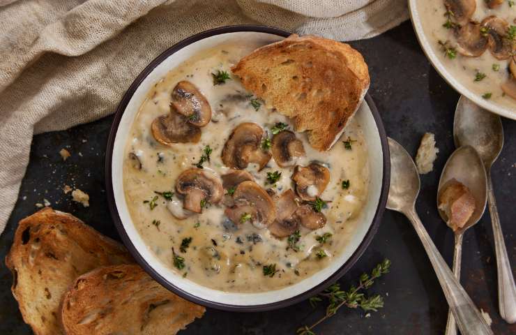 Zuppa di funghi ricetta